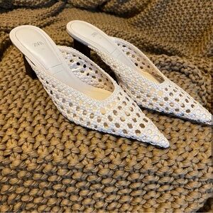 Zara white shoes size 36